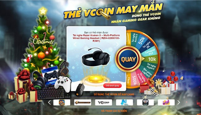 VTC Pay đón mừng Giáng sinh - khai mở sự kiện “Thẻ Vcoin may mắn