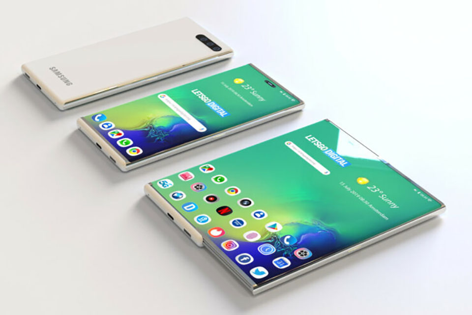 Samsung sở hữu bằng sáng chế điện thoại cuộn độc đáo