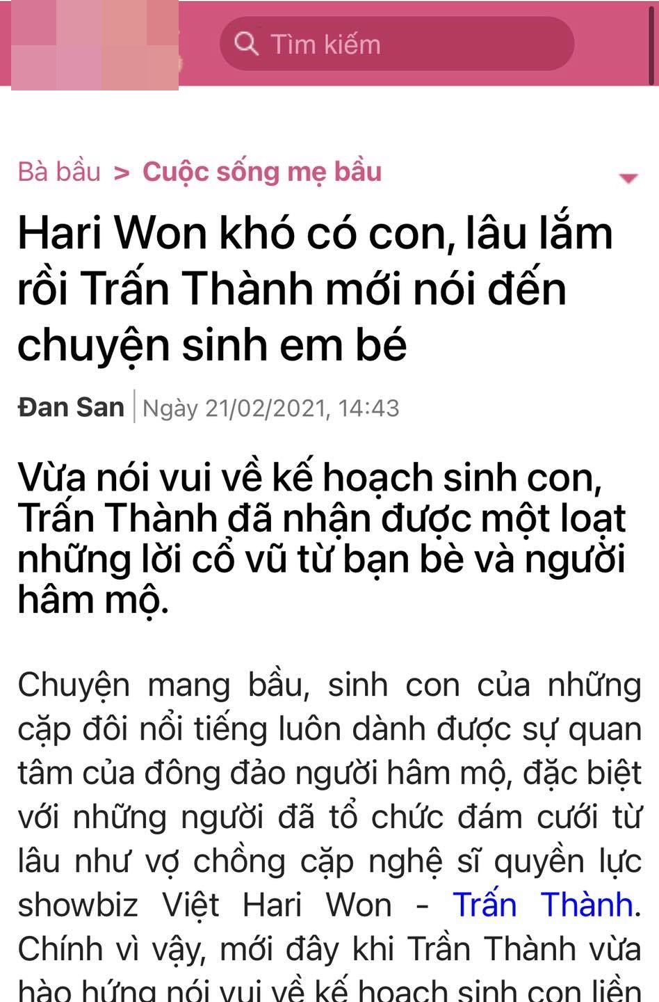 Trấn Thành bảo vệ Hari Won, phản bác tin đồn 