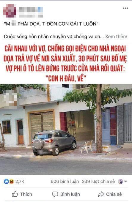 Chồng đòi trả vợ về cho bố mẹ vợ dạy lại