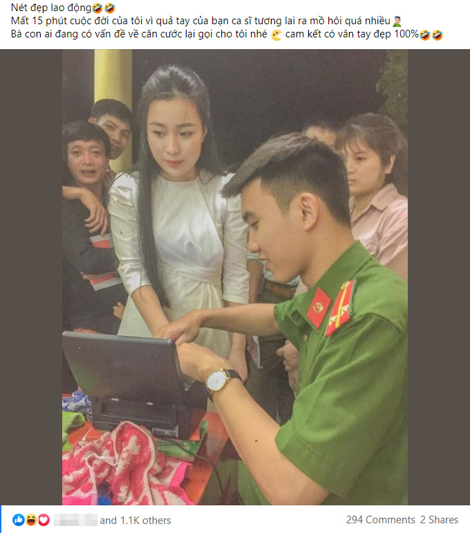 Gái xinh đi làm căn cước