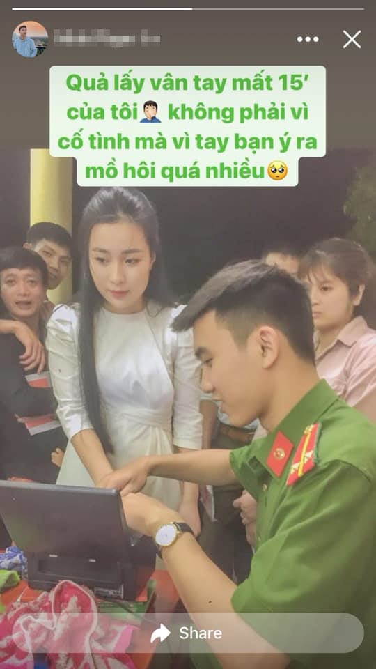 Gái xinh đi làm căn cước