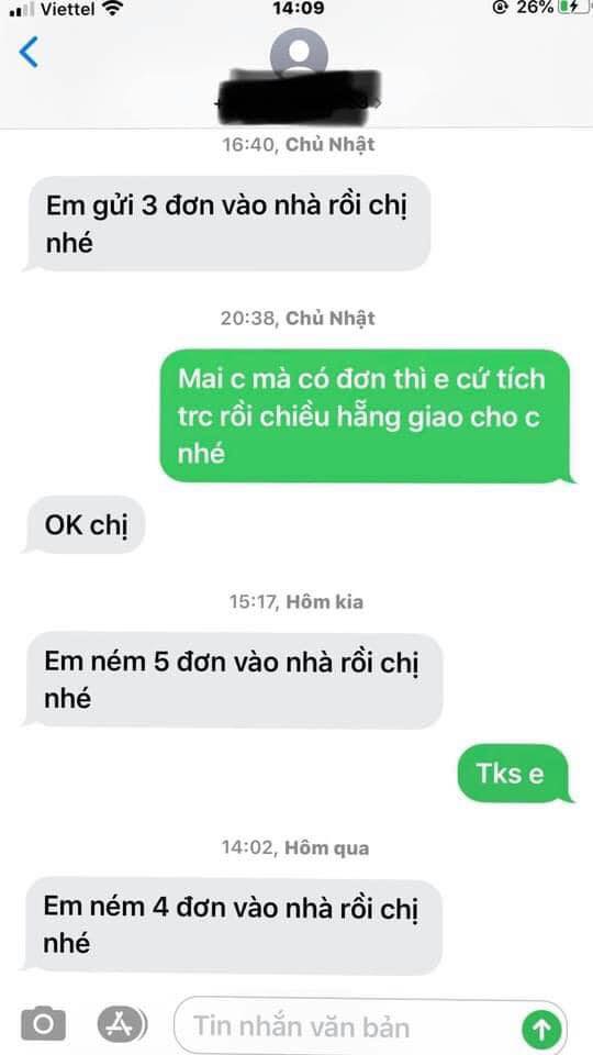 ném đơn vào nhà