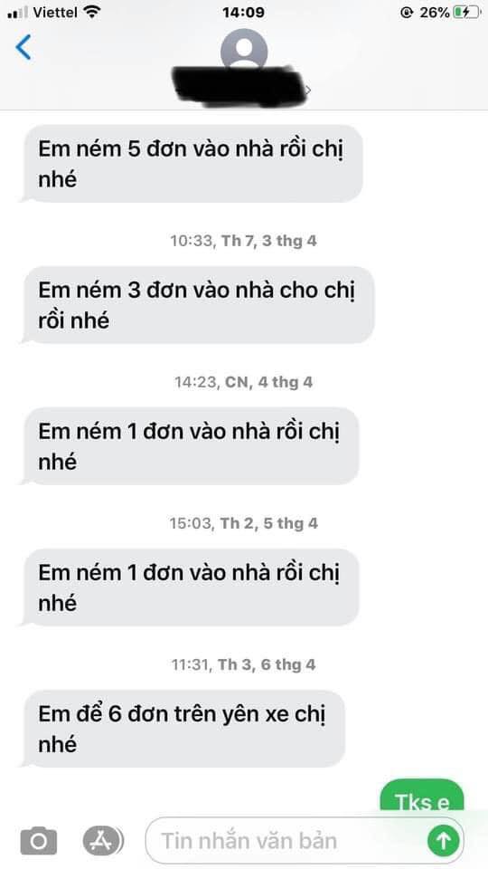 ném đơn vào nhà