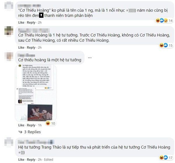Facebooker Cơ Thiếu Hoàng bỗng bị đào lại
