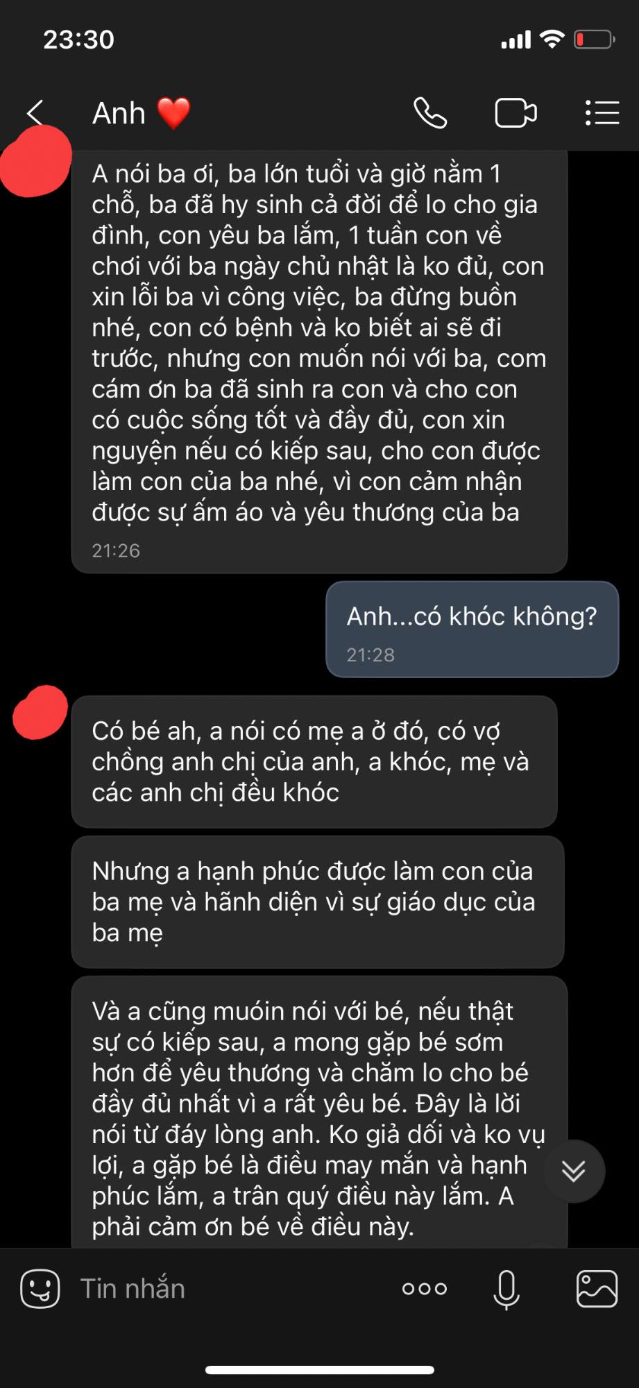 Người yêu bị ung thư