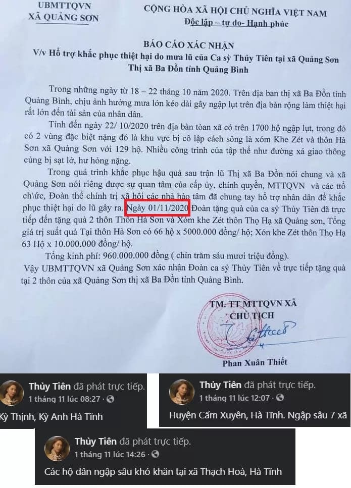 Chứng từ từ thiện của Hoài Linh gặp lỗi đánh máy giống hệt Thuỷ Tiên, cứ cái gì “gấp” là thể nào cũng “sai”