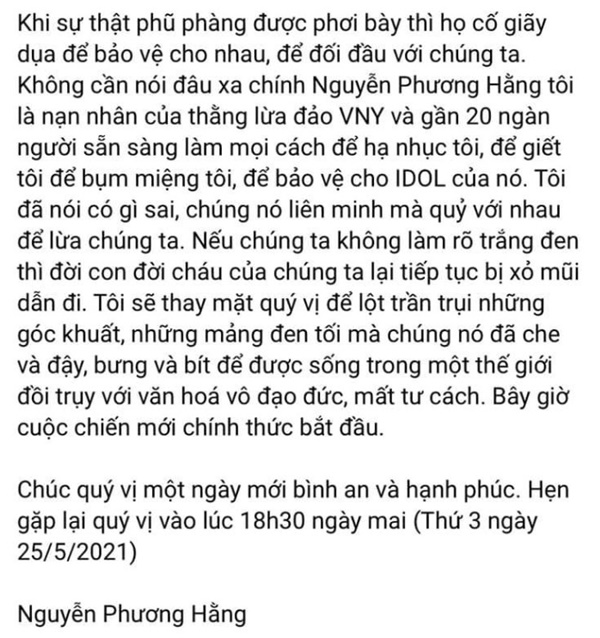 Bà Phương Hằng bất ngờ “nhá hàng” sẽ bóc trần “mặt nạ của giới showbiz” sau vụ từ thiện của Hoài Linh