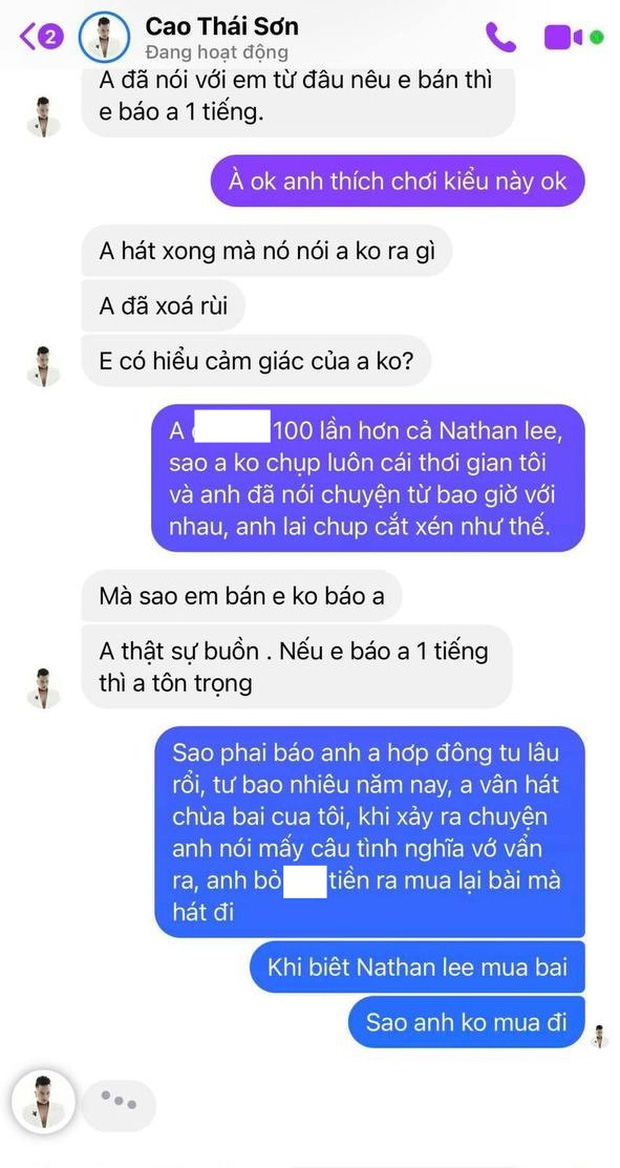 Cao Thái Sơn “tịt ngóm” khi bị Khắc Việt bóc mẽ chuyện ky bo, mua bài hát 1 triệu còn “mặc cả” xuống 500