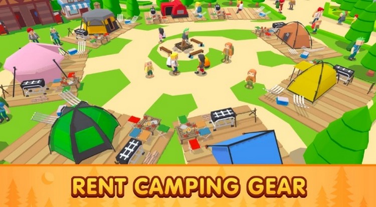 Giải trí mùa dịch với Campground Tycoon tựa game quản lý cắm trại trên mobile