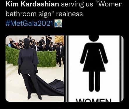 Kim Kardashian tại Met Gala 2021
