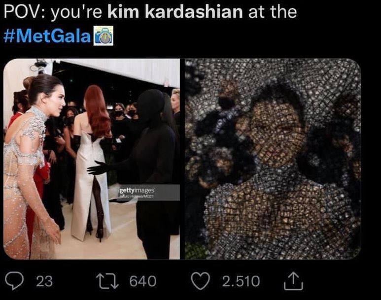 Kim Kardashian tại Met Gala 2021