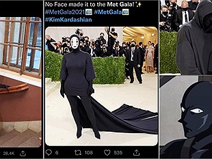 11 meme "hết nước chấm" về bộ trang phục của Kim Kardashian tại Met Gala 2021