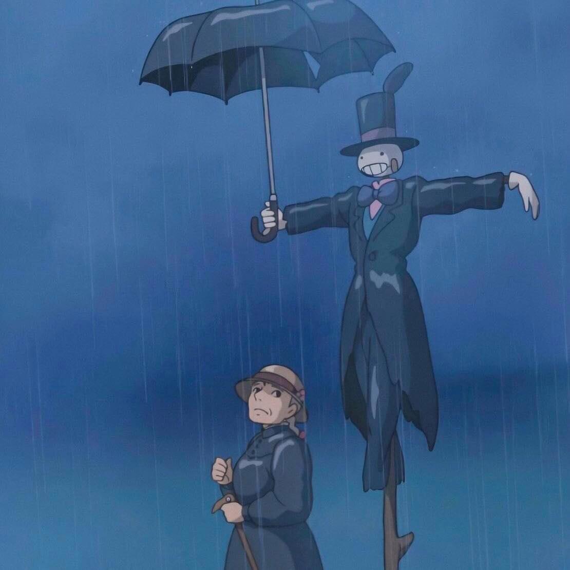 Những cảnh mưa thơ mộng Ghibli