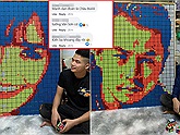 Xếp rubik hình nhân vật nổi tiếng, anh chàng bỗng nhận phản hồi hài hước