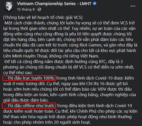 LMHT: Động thái của GAM Esports và Team Secret ngầm xác nhận VCS hè 2021 sẽ không diễn ra, khác với thông báo của BTC trước đó?