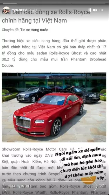 Ngọc Trinh tậu siêu xe Rolls  Hóng Hớt Showbiz Video  Facebook