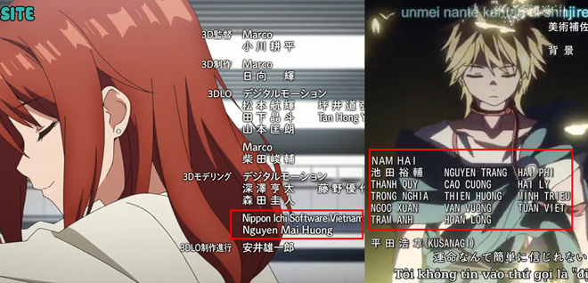Loạt Anime Có Sự Tham Gia Sản Xuất Của Người Việt: Thấy Tên Tác Giả Và  Studio Việt Nam Mà Tự Hào