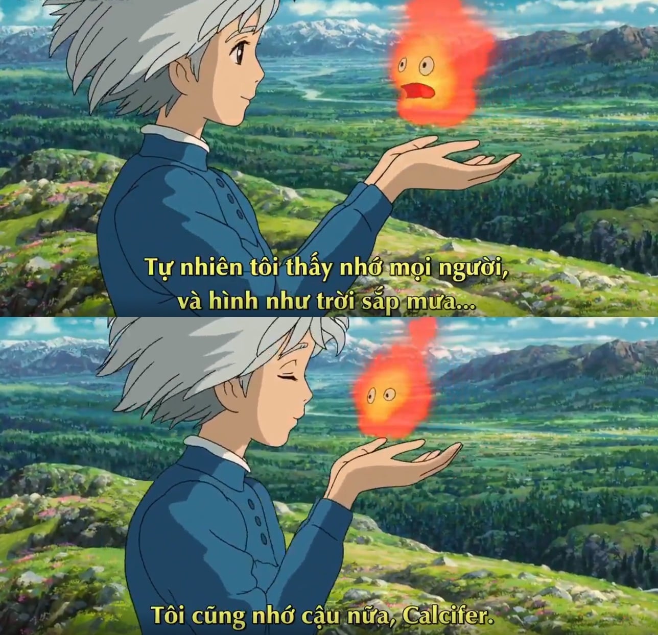 câu thoại ngọt ngào chân thật trong anime Howl's Moving Castle