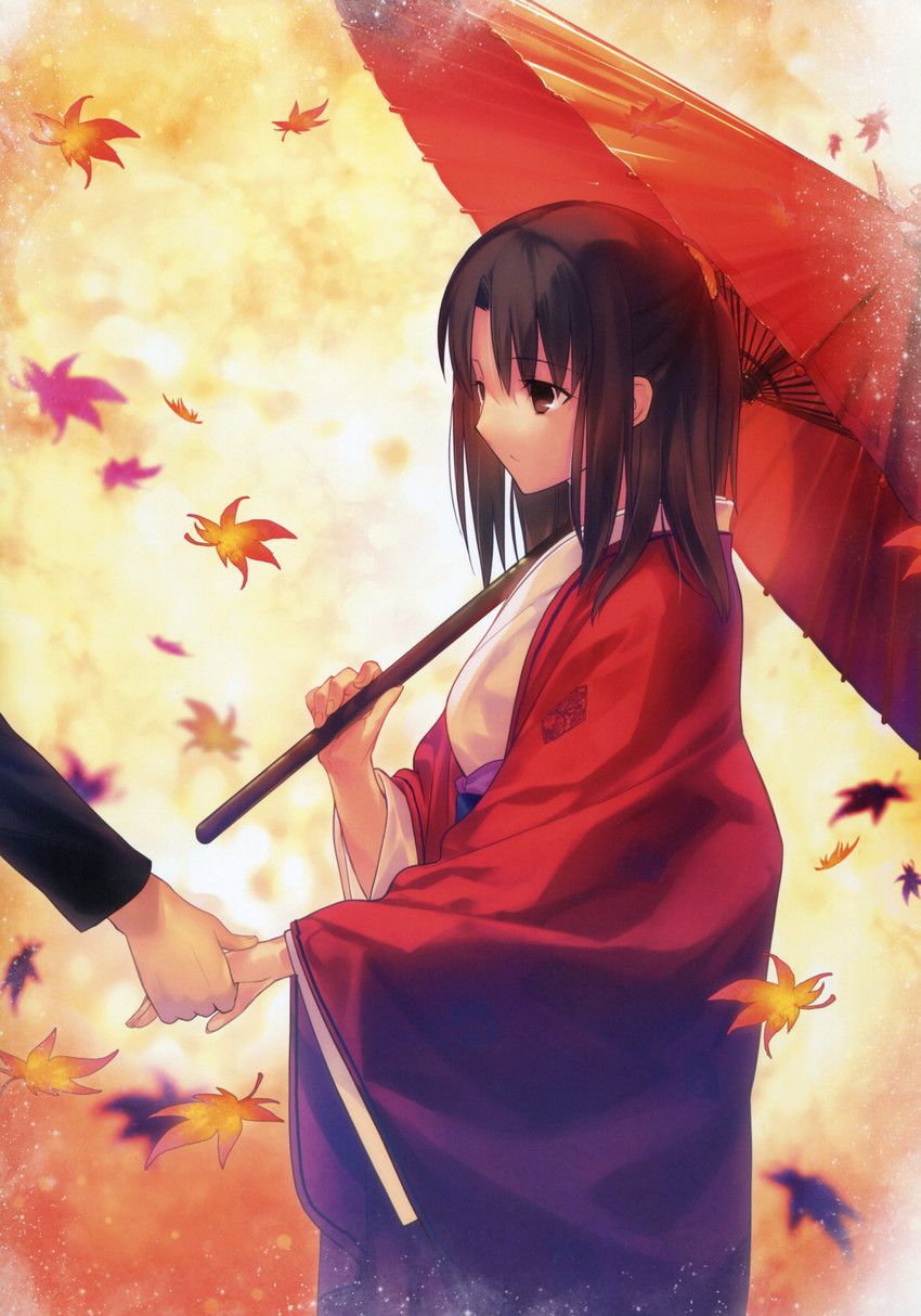 nhân vật anime diện kimono
