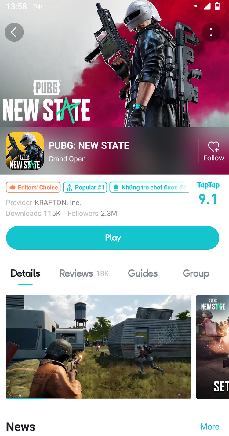  tải game PUBG New State trên Android