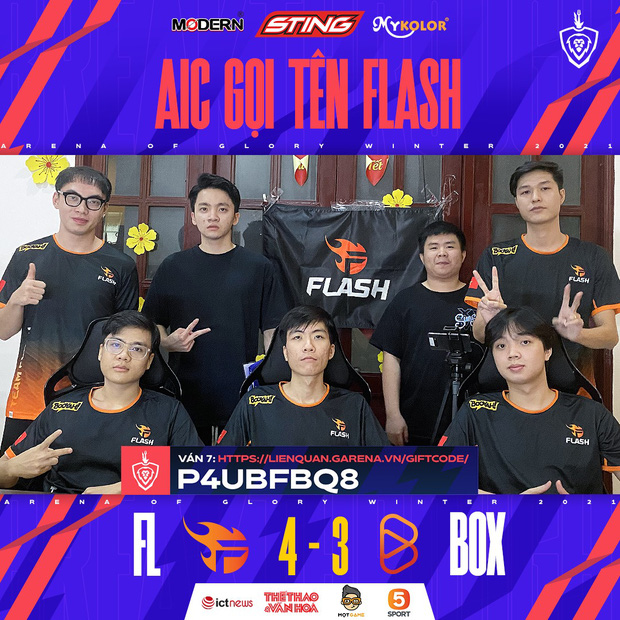 Liên Quân Mobile: Daim và Gray tỏa sáng giúp Team Flash giải nguy đánh bại BOX Gaming giành vé đi AIC 2021