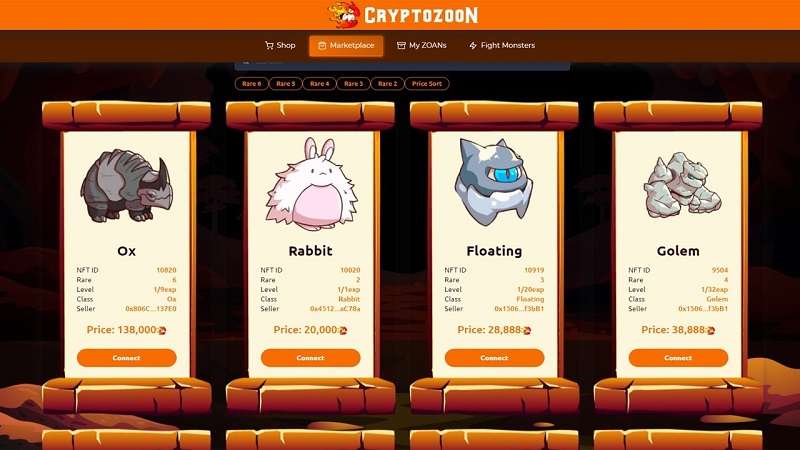 game blockchain miễn phí kiếm tiền online CryptoZoon