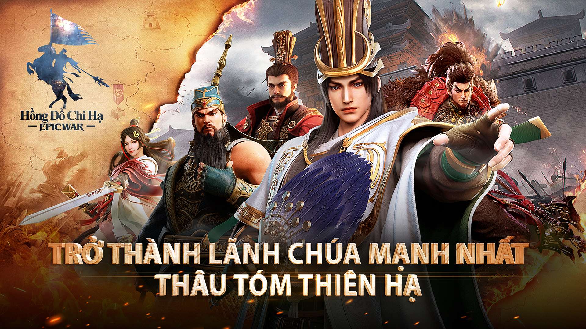 Hồng Đồ Chi Hạ - Epic War ra mắt thị trường Việt, cùng bạn tranh bá xưng vương!