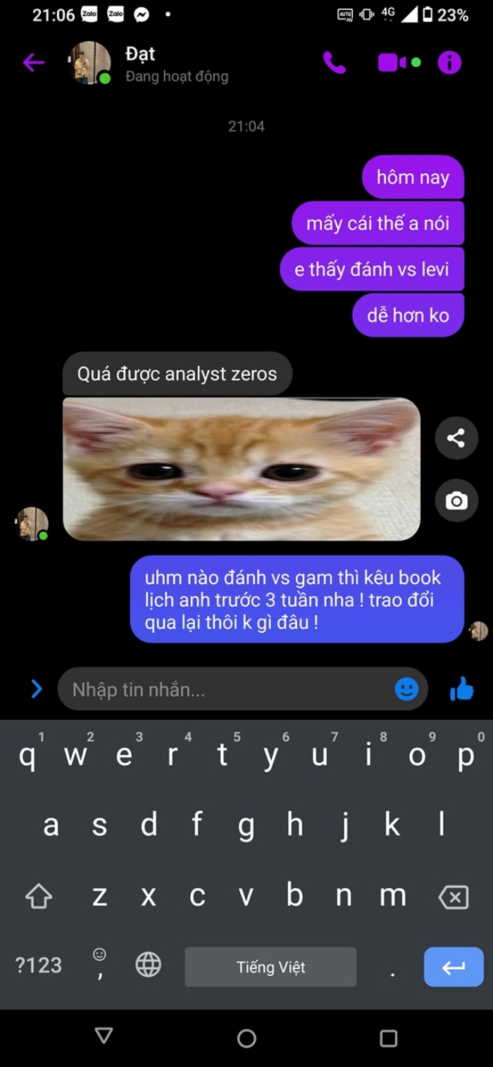 Zeros tag KillerQueen vào hẳn comment để khen ngợi