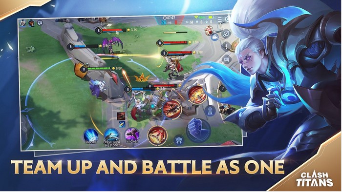 Clash of Titans - Game MOBA sắp ra mắt đến từ Actoz Singapore có giao diện giống hệt Liên Quân Mobile.