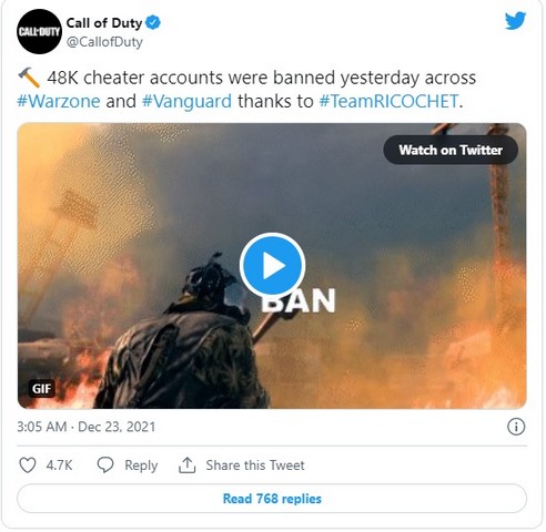 Phần mềm chống gian lận Ricochet của Call of Duty Warzone ban thẳng tay hàng loạt tài khoản