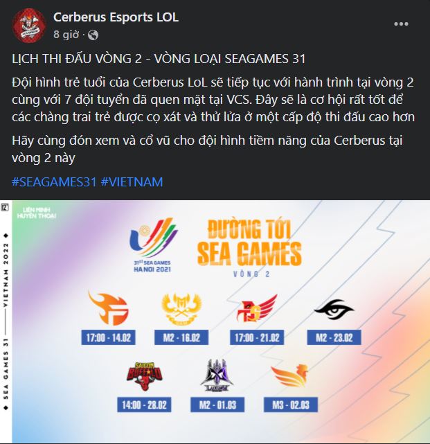 CES tiếp tục để đội hình dự bị thi đấu tại giai đoạn 2 vòng loại SEA Games 31