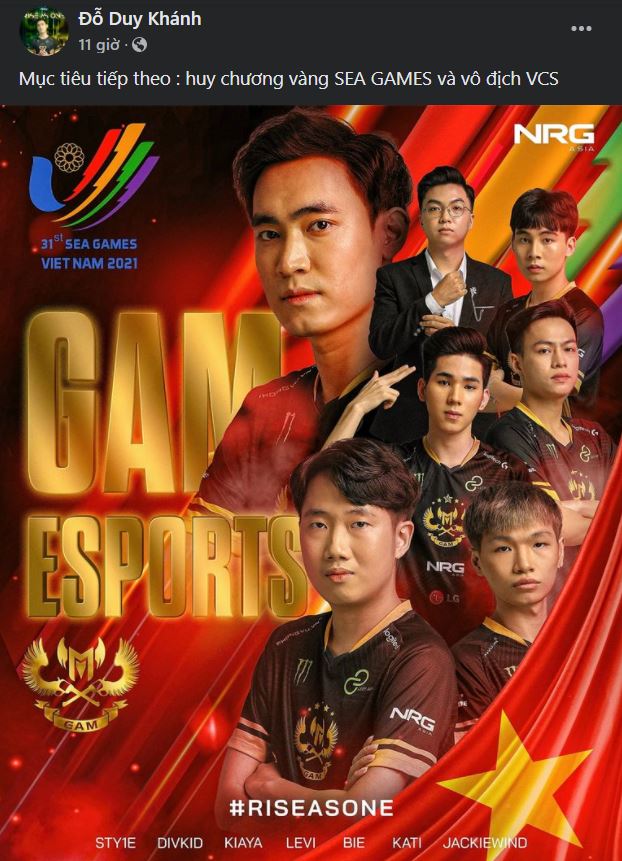 Levi thể hiện quyết tâm giành HCV SEA Games 31 và vô địch VCS Mùa Xuân 2022