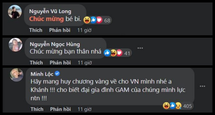 Rất nhiều những nhân vật có tiếng của cộng đồng LMHT Việt Nam vào chúc mừng Levi cùng GAM