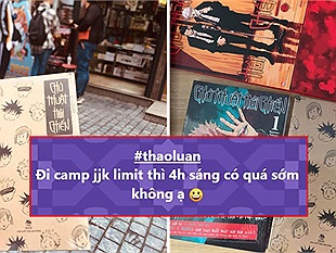 Fan Việt xếp hàng dài, dậy từ 3 - 4h sáng để mua cho được manga "Jujutsu Kaisen"