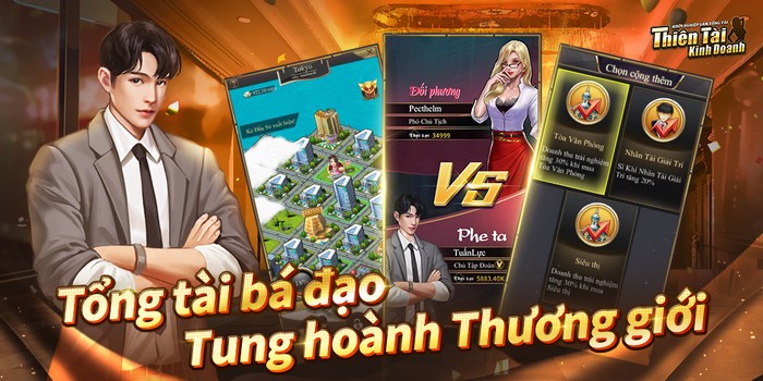 Thiên Tài Kinh Doanh – Game Mobile RPG thương chiến hiện đại, nổi tiếng khắp châu Á ra mắt vào hôm nay
