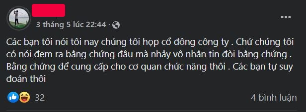 Đại diện DNS cho biết chỉ cung cấp bằng chứng cho cơ quan chức năng
