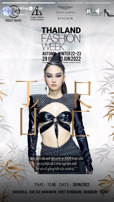 Lê Bống đại diện Việt Nam tham dự Thailand Fashion Week 2022 với vai trò người mẫu: Gà đông tảo vươn tầm thế giới! 