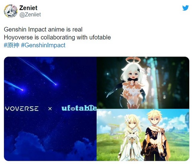 Ufotable chính thức phát hành trailer anime Genshin Impact cực hấp dẫn