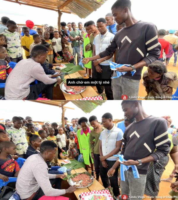 Lindo mang kẹo lạc Việt Nam ra bán tại chợ, người mua xếp hàng dài