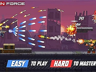 Gun Force Tựa game bắn súng hành động giống game Contra mới ra mắt