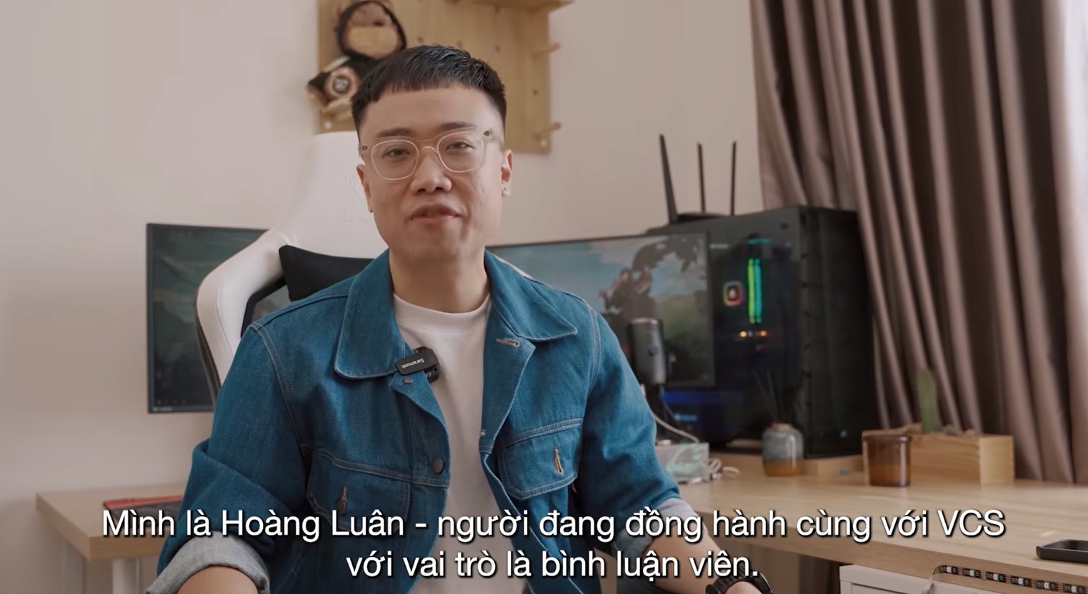 BLV Hoàng Luân xuất hiện trong video quảng bá kênh phát sóng mới của VCS 