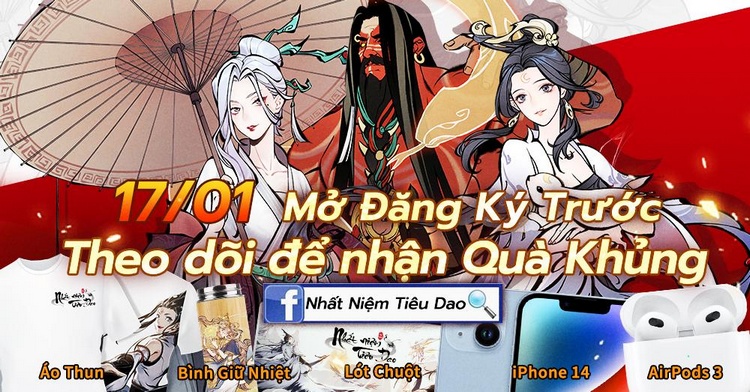 Nhất Niệm Tiêu Dao mở đăng ký tải sớm đính kèm thêm quà tặng “iPhone 14, Airpod 3”  siêu mờ ê mê 