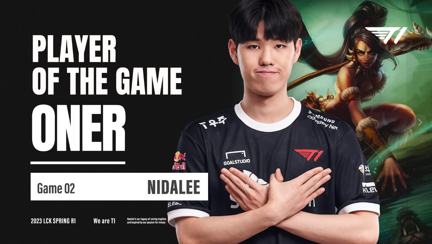 Oner với Nidalee dành POG của game 2