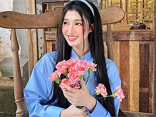 Á hậu Phương Nhi hoá nàng thơ xinh đẹp nhận được "cơn mưa" lời khen từ cộng đồng mạng