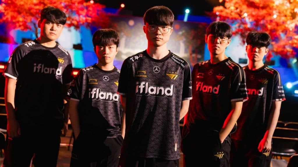 danh hiệu "GOAT" làng LMHT T1-Faker-Worlds-2023-Finals-1024