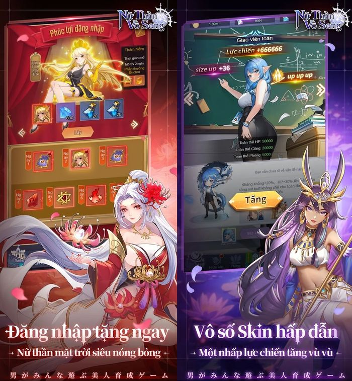 tướng - Nữ Thần Vô Song tựa game nhập vai thẻ tướng đang mở đăng ký trước trên Mobile Nu-Than-Vo-Song-2