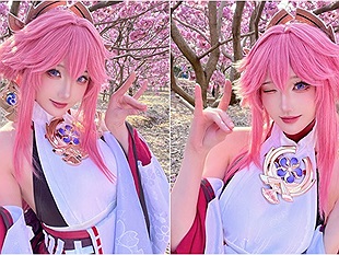 Cùng ngắm màn cosplay Yae Miko trong Genshin Impact