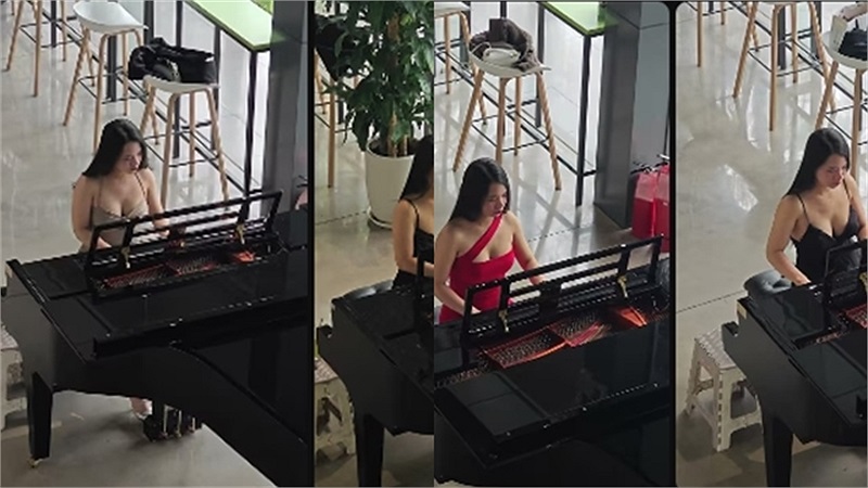 Ngồi đánh Piano, cô gái bí ẩn khiến anh em phải thốt lên "Pan Piano Việt Nam là đây"