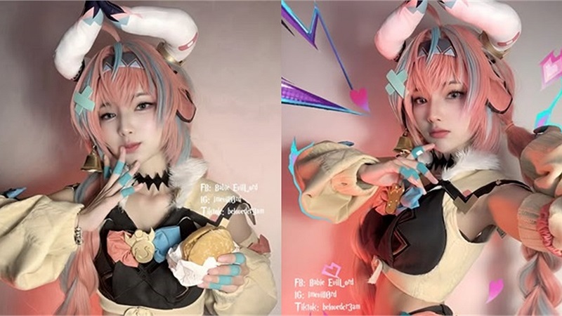 Cosplay Varesa: Nàng bò Genshin Impact qua sự biến hóa của Babie EvilLord